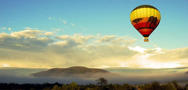 Sunset Flying Ballon